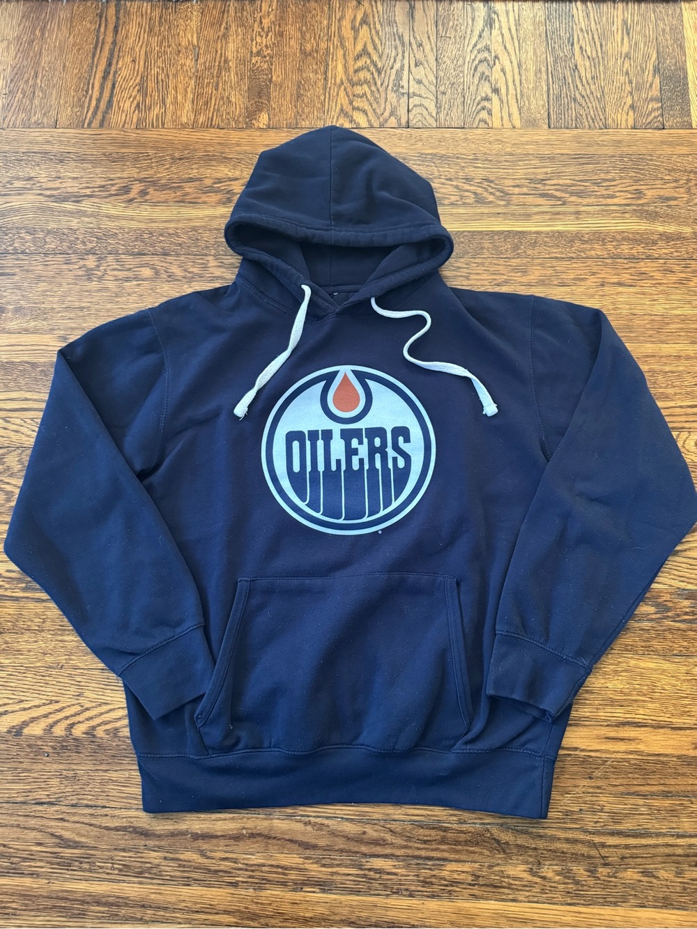 NHL Navy Edmonton Oilers Pullover Hoodie